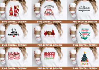 Merry Christmas Ho Ho Ho PNG Sublimation Design
