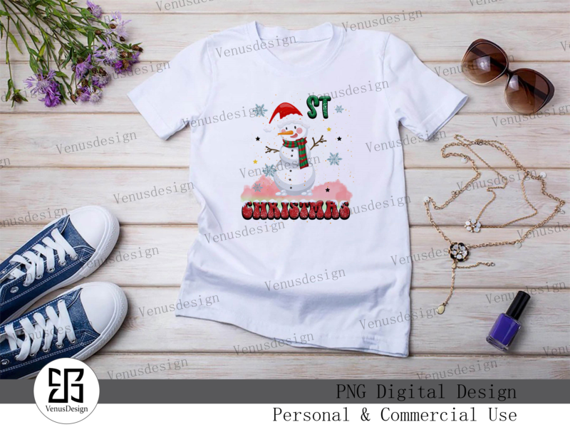 1st Winter With Snowman Sublimation