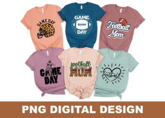 Game Day Football Mom PNG Sublimation Design