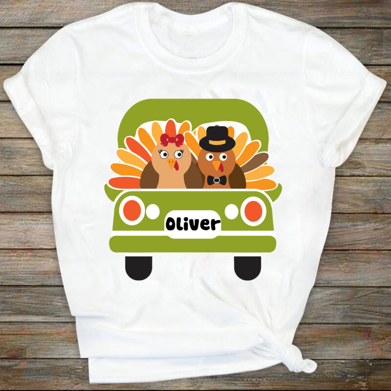 Turkey Truck Svg, Vintage Truck Back Svg, Boys Thanksgiving Svg Dxf Eps Png, Fall Cut Files, Monogram Svg, Kids Clipart, Silhouette, Cricut