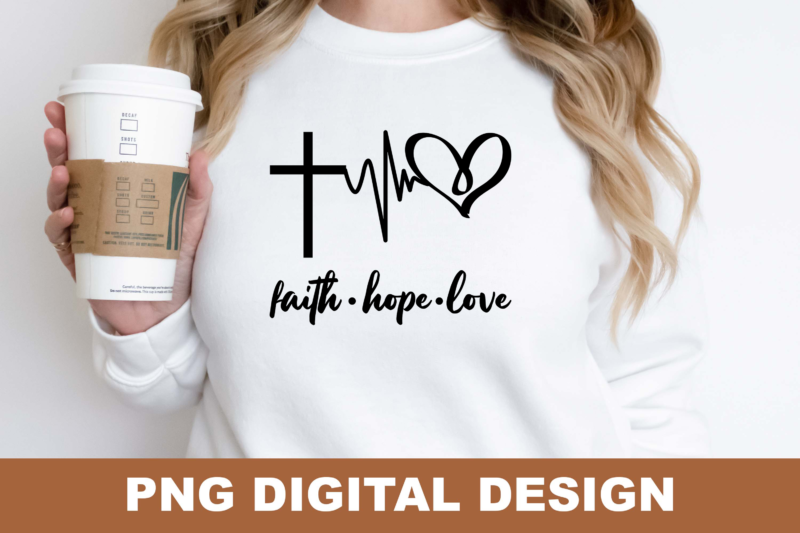 Christian Faith Jesus PNG Sublimation Design