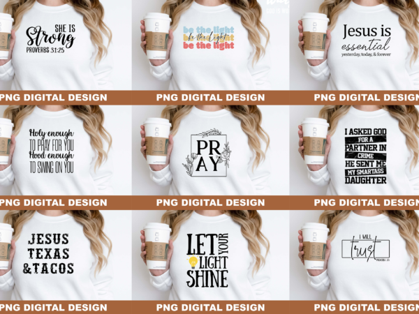 Christian pray be the light png sublimation design