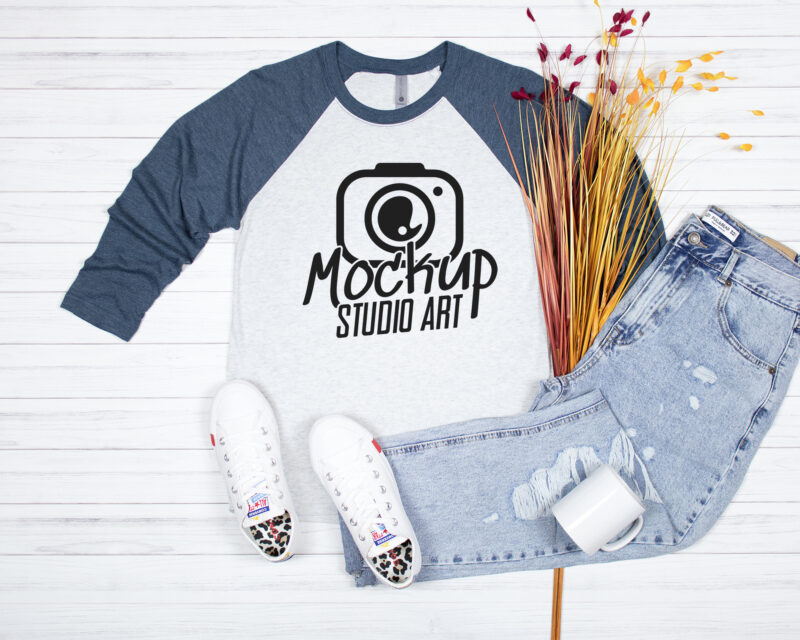 Next Level 6051, Raglan Mockups, Flat Lay Mockup, 20 Mockups