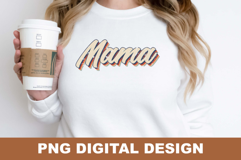 Blessed Mama Rainbow PNG Sublimation Design