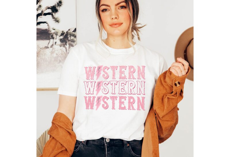 Western Tshirts Designs Png Bundle