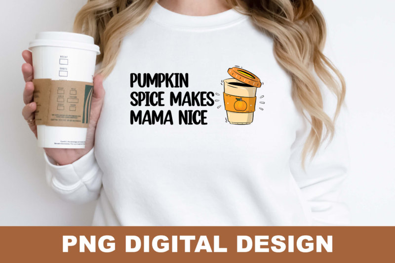 Love Fall Pumpkin Spice Season PNG Sublimation Design