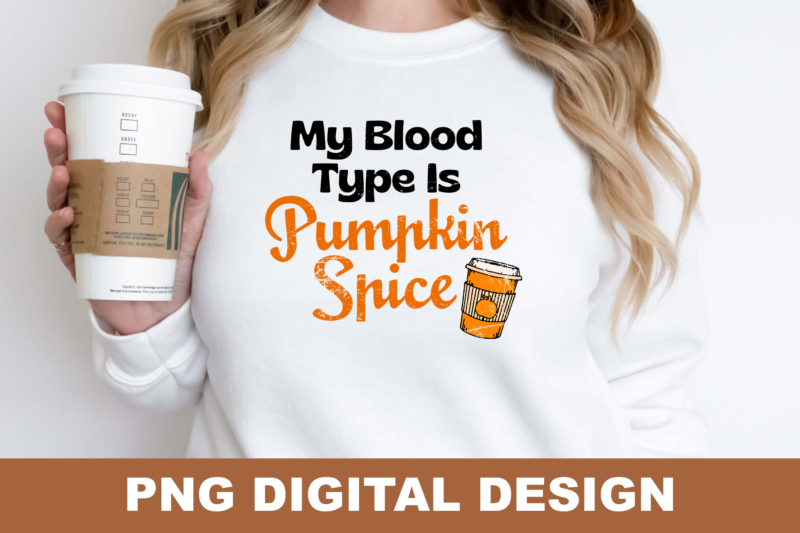 Love Fall Pumpkin Spice Season PNG Sublimation Design