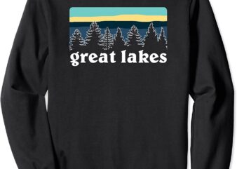 Great Lakes Lake Life Sunset Pine Tree Forest CL