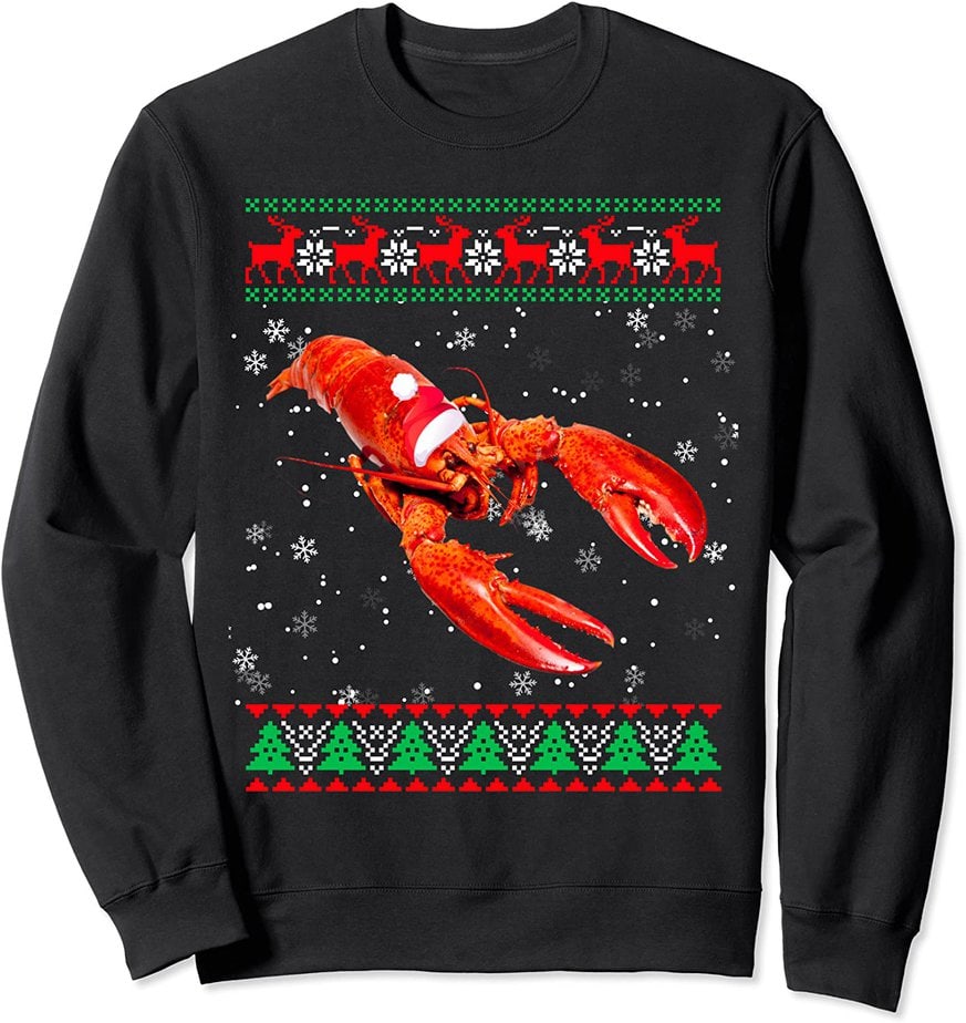 christmas lobster jumper