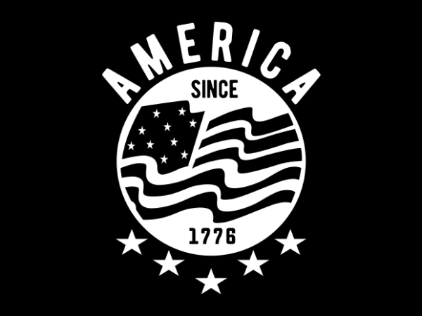 America 76 t shirt vector