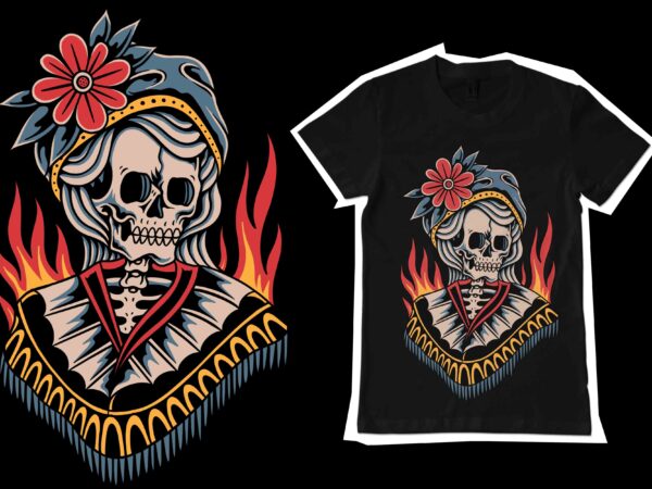 Afterlife illustration design for t-shirt