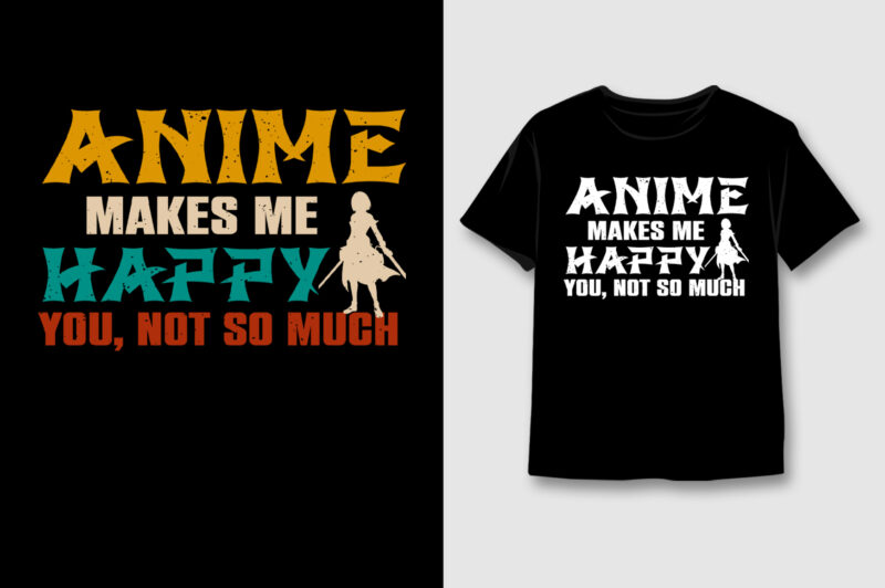 Anime T-Shirt Design Bundle