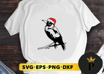 Australian Magpie Aussie Christmas SVG, Merry christmas SVG, Xmas SVG Digital Download t shirt vector