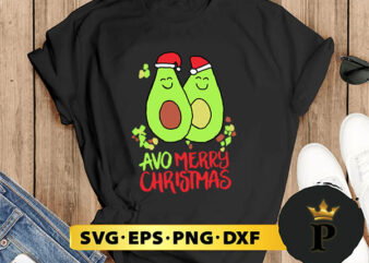 Avocado Fruit Christmas SVG, Merry christmas SVG, Xmas SVG Digital Download