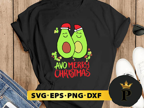 Avocado fruit christmas svg, merry christmas svg, xmas svg digital download t shirt vector