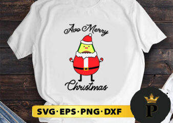 Avocado Merry Christmas SVG, Merry christmas SVG, Xmas SVG Digital Download t shirt vector