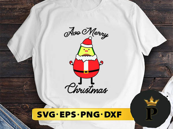 Avocado merry christmas svg, merry christmas svg, xmas svg digital download t shirt vector