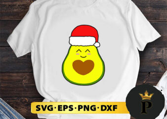 Avocado Merry Christmas Vegan Pajama SVG, Merry christmas SVG, Xmas SVG Digital Download t shirt vector