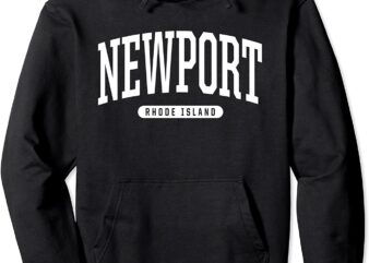 Newport Hoodie Sweatshirt College University Style RI USA CL