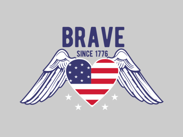 Brave america poster t shirt template