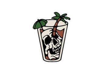 Drink of Death t shirt vector illustration
