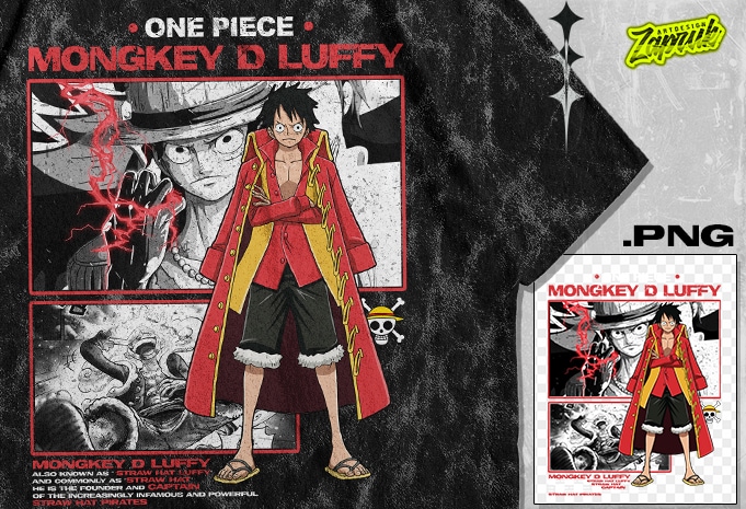 #1 Luffy Anime Tshirt Design – Anime Design Png – Anime Artwork – Anime Streetwear tshirt design for sale – best selling anime tshirt design – trending anime tshirt design