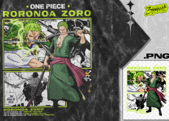 #2 zoro anime tshirt design - anime design png - anime artwork - anime streetwear tshirt design for sale - best selling anime tshirt design - trending anime tshirt design