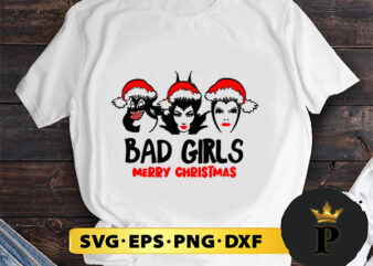 Bad Girl Merry Christmas SVG, Merry christmas SVG, Xmas SVG Digital Download t shirt template