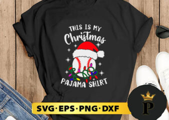 Baseball Santa Hat Christmas SVG, Merry christmas SVG, Xmas SVG Digital Download t shirt template