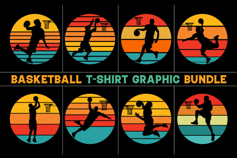 Basketball Retro Vintage Sunset T-Shirt Graphic Bundle,Basketball,Basketball T-Shirt Design Graphic,Basketball Retro Vintage Sunset,Basketball Sunset T-Shirt Graphic Vector,Basketball Sunset T-Shirt Design.T-Shirt Design Vector,T-Shirt Design Graphic,Basketball Silhouette,Basketball Vector,Basketball TShirt,Basketball T-Shirt Design