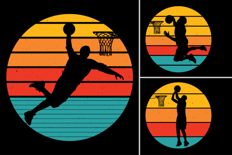 Basketball Retro Vintage Sunset T-Shirt Graphic Bundle,Basketball,Basketball T-Shirt Design Graphic,Basketball Retro Vintage Sunset,Basketball Sunset T-Shirt Graphic Vector,Basketball Sunset T-Shirt Design.T-Shirt Design Vector,T-Shirt Design Graphic,Basketball Silhouette,Basketball Vector,Basketball TShirt,Basketball T-Shirt Design