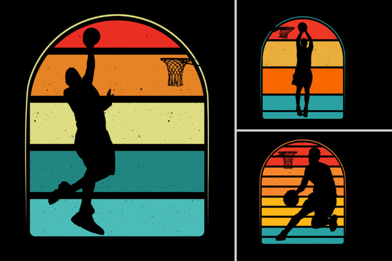 Basketball Retro Vintage Sunset T-Shirt Graphic Bundle,Basketball,Basketball T-Shirt Design Graphic,Basketball Retro Vintage Sunset,Basketball Sunset T-Shirt Graphic Vector,Basketball Sunset T-Shirt Design.T-Shirt Design Vector,T-Shirt Design Graphic,Basketball Silhouette,Basketball Vector,Basketball TShirt,Basketball T-Shirt Design