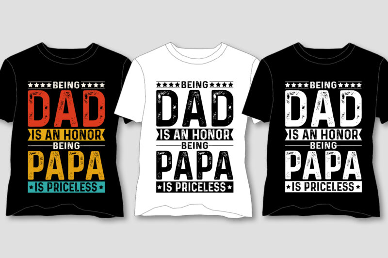 Dad T-Shirt Design Bundle