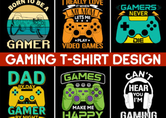 Best Gaming T Shirt design vector Illustration