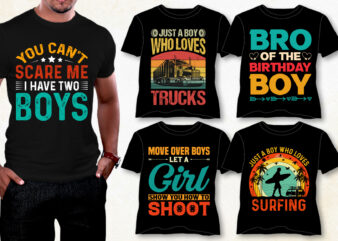 Boy T-Shirt Design Bundle