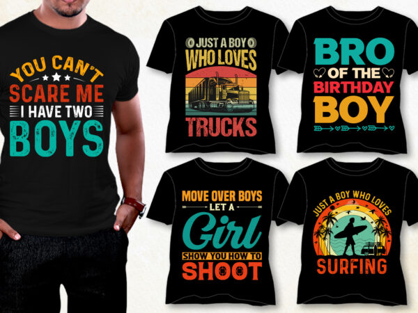 Boy t-shirt design bundle
