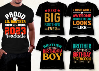 Brother T-Shirt Design Bundle