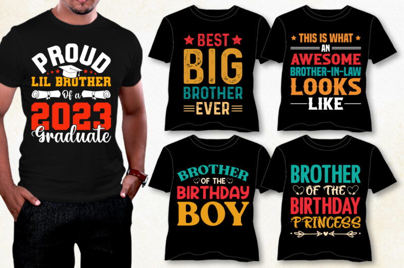 Brother T-Shirt Design Bundle