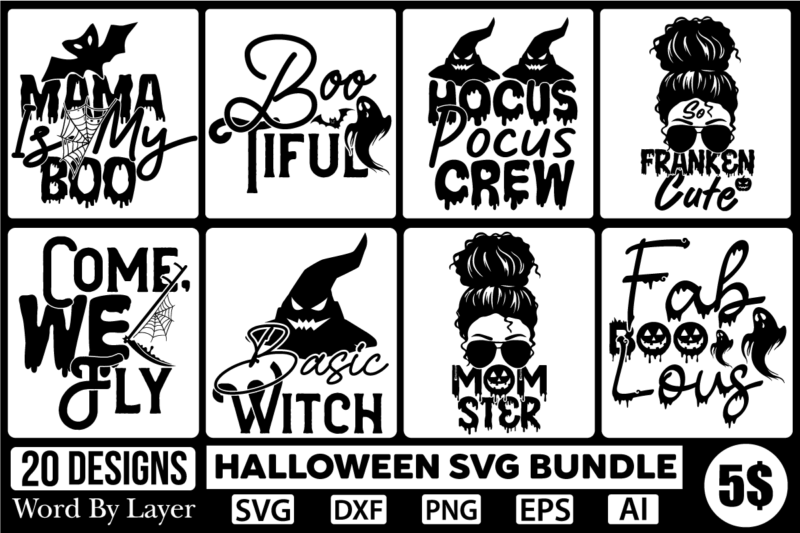 Halloween SVG Mega Bundle Halloween220 Mega Bundle , Halloween Huge T_Shirt Bundle ,Halloween svg bundle ,220 Halloween T-Shirt Bundle , good witch t-shirt design , boo! t-shirt design ,boo! svg