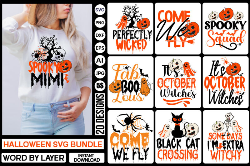 Halloween SVG Mega Bundle Halloween220 Mega Bundle , Halloween Huge T_Shirt Bundle ,Halloween svg bundle ,220 Halloween T-Shirt Bundle , good witch t-shirt design , boo! t-shirt design ,boo! svg