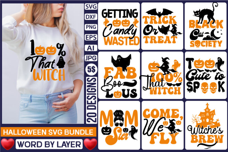 Halloween SVG Mega Bundle Halloween220 Mega Bundle , Halloween Huge T_Shirt Bundle ,Halloween svg bundle ,220 Halloween T-Shirt Bundle , good witch t-shirt design , boo! t-shirt design ,boo! svg