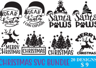 christmas svg bundle, christmas svg, merry christmas svg, christmas ornaments svg, winter svg, santa svg, funny christmas bundle svg cricut,20 christmas svg bundle, winter svg, santa svg, holiday, merry christmas,