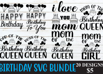 Birthday SVG Bundle, Birthday Drip Svg, Birthday Queen Svg, Birthday King Svg, Birthday Squad Svg, Birthday Princess Prince Cricut Silhouete,Happy Birthday Quotes SVG BUNDLE Svg Eps Dxf Pdf Png files t shirt template