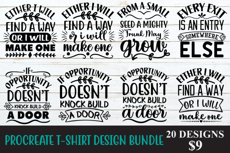 PROCREATE T-SHIRT DESIGN BUNDLE