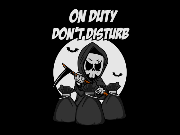 Cartoon reaper t shirt vector file