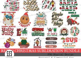 Retro Christmas Sublimation Bundle