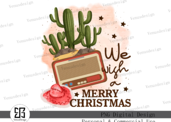 We Wish You A Merry Christmas PNG t shirt design for sale