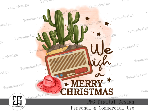 We wish you a merry christmas png t shirt design for sale