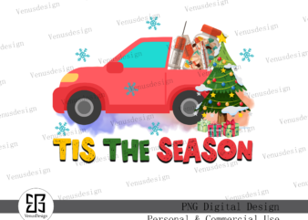 Tis the season Christmas Sublimation t shirt designs for sale