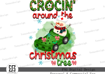 Crocin’ around the Christmas tree PNG t shirt vector file